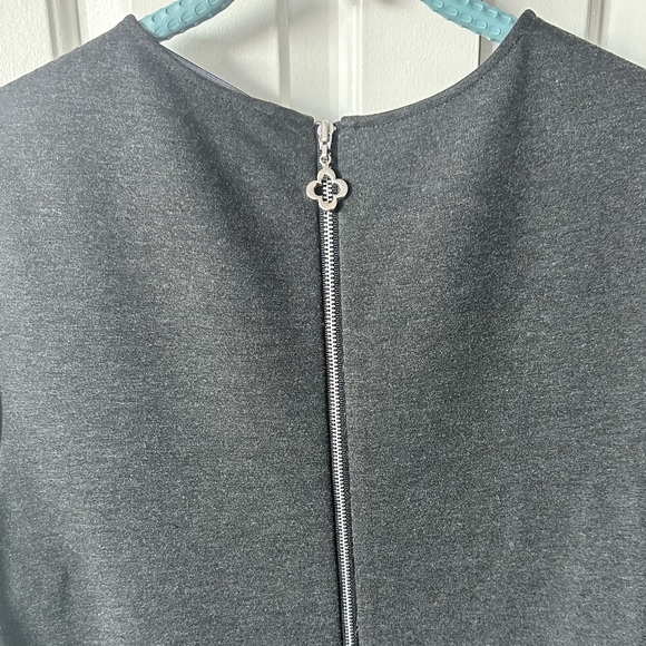 Rare Pink Tartan stretch skater dress. Dark Grey. Size M - Picture 5 of 5